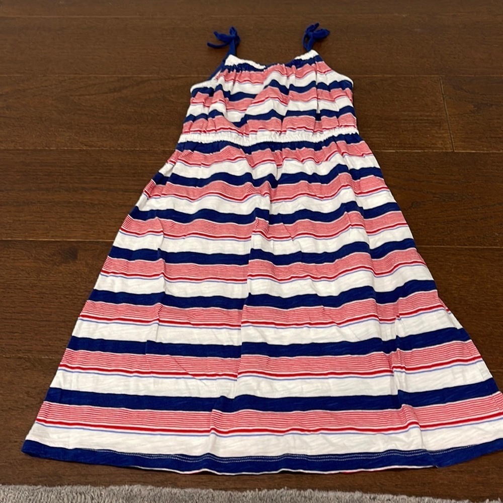 Osh Kosh Bigosh Red White and Blue Long Dress Size 7